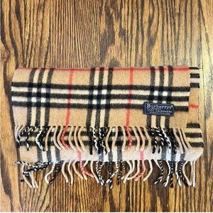 Vintage Cashmere Burberry Scarf
